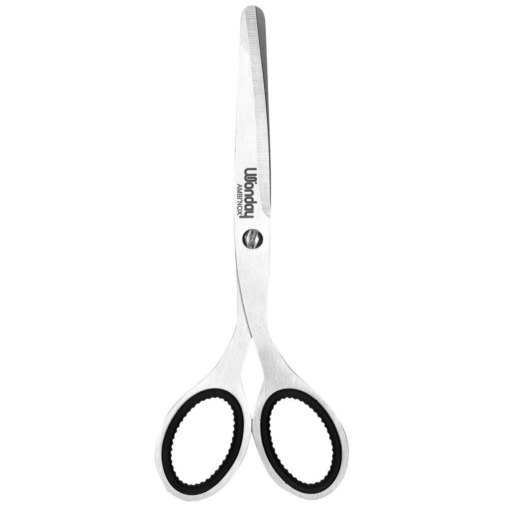 Ciseaux ambidextres bouts ronds Wonday Ambi'Nox - longueur 17 cm -  Inox satin