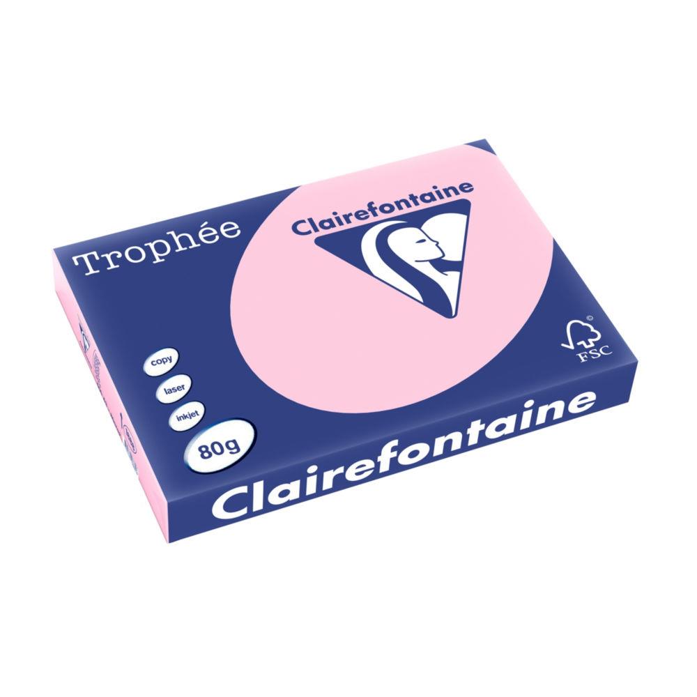 Papier Trophe - rose - teinte pastel - 80 g - A3 - ramette de 500 feuilles