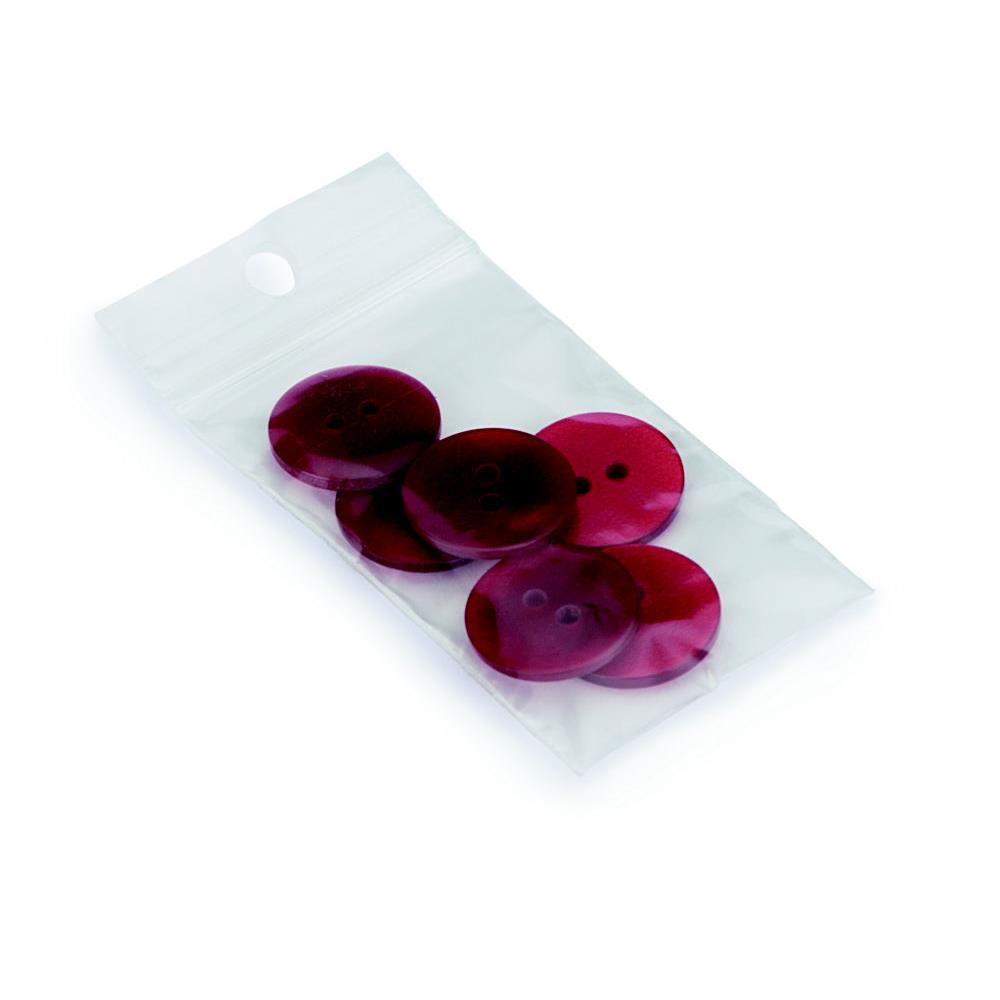 Sachet plastique Raja  fermeture zip - 4 x 6 cm - Epaisseur 50 microns - Transparent (paquet 1000 units)