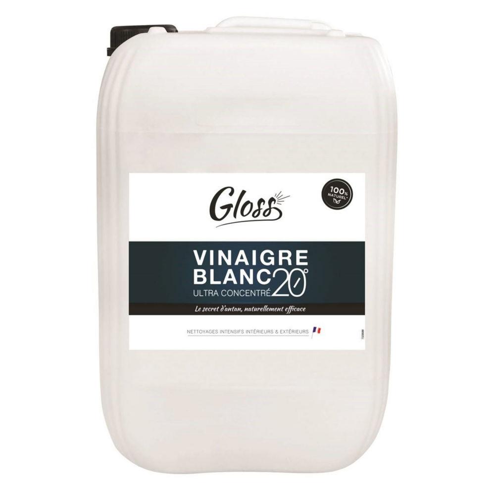 Gloss Vinaigre blanc Gloss 20 - Sans parfum - Bidon de 10 litres