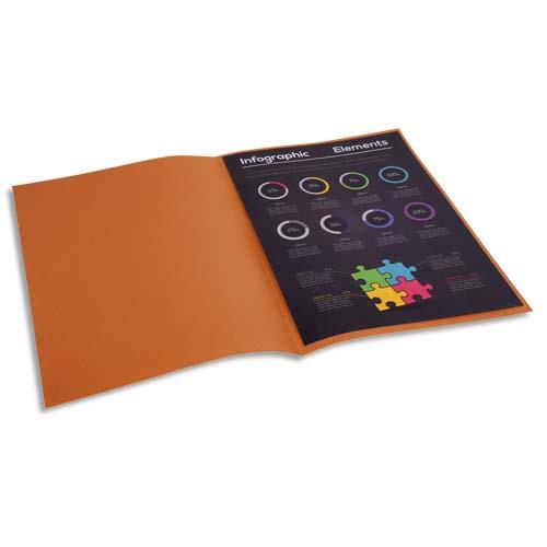 Chemise Exacompta Rock's - havane - format 24 x 32 cm - 210 g - paquet de 100