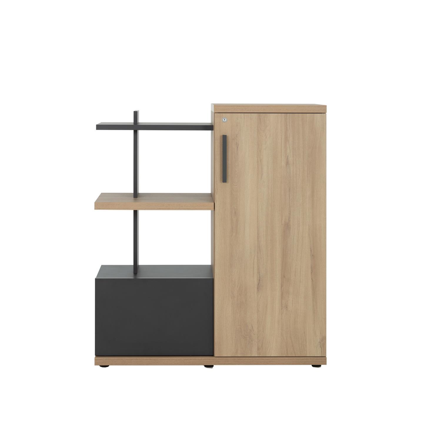 Meuble de rangement compact Vertex L 108 X H 123 cm - Chne Bocage