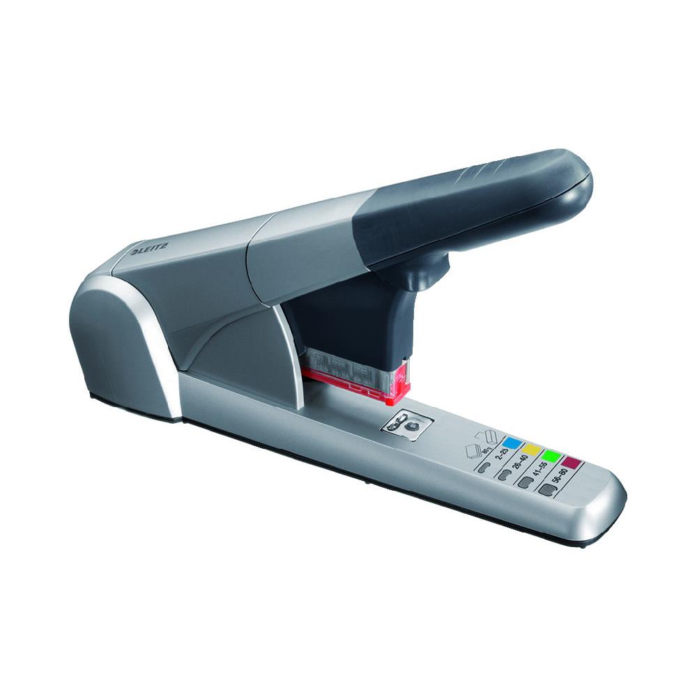 Agrafeuse Leitz grande capacit - recharge d'agrafes par cassette de couleur - 80 feuilles
