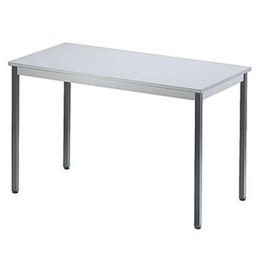 Table Primo Iso rectangle - 120 x 60 cm - plateau gris clair - pieds gris fonc�
