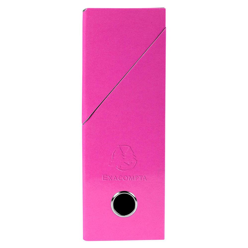 Bote de transfert Exacompta Iderama - carte lustre pellicule - dos 9,5 cm - 34 x 26 cm - rose
