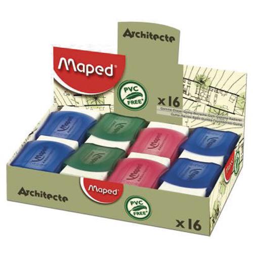 Gomme Maped Architecte blanche en caoutchouc sous tui protecteur
