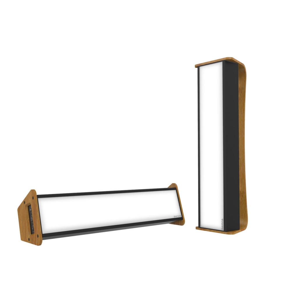 Lampe de luminothrapie Dayvia Mobilly cadre bois - Noir