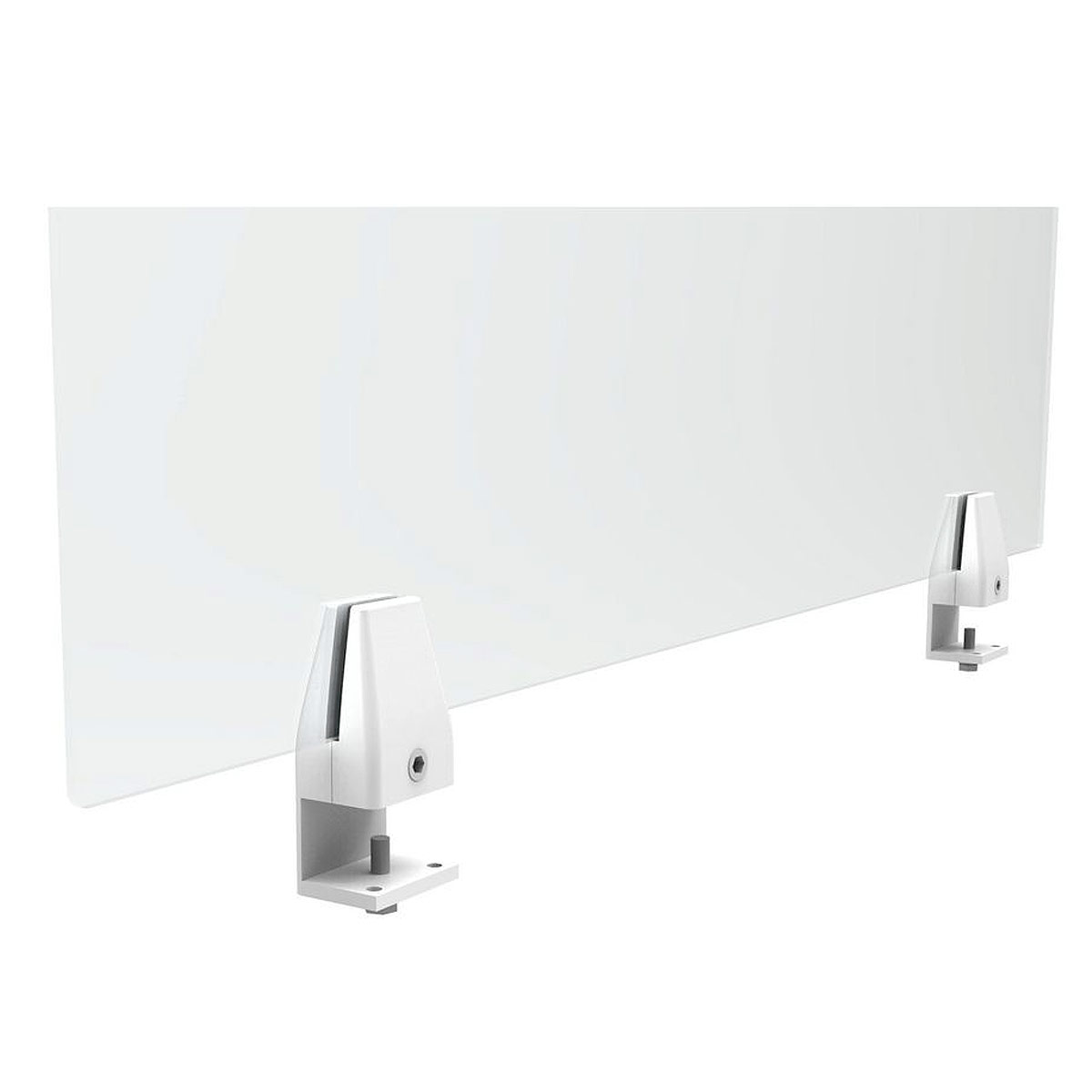 Panneau cran sparateur plexiglas transparent Alba - L.80 x H.61 cm - paisseur 3 mm