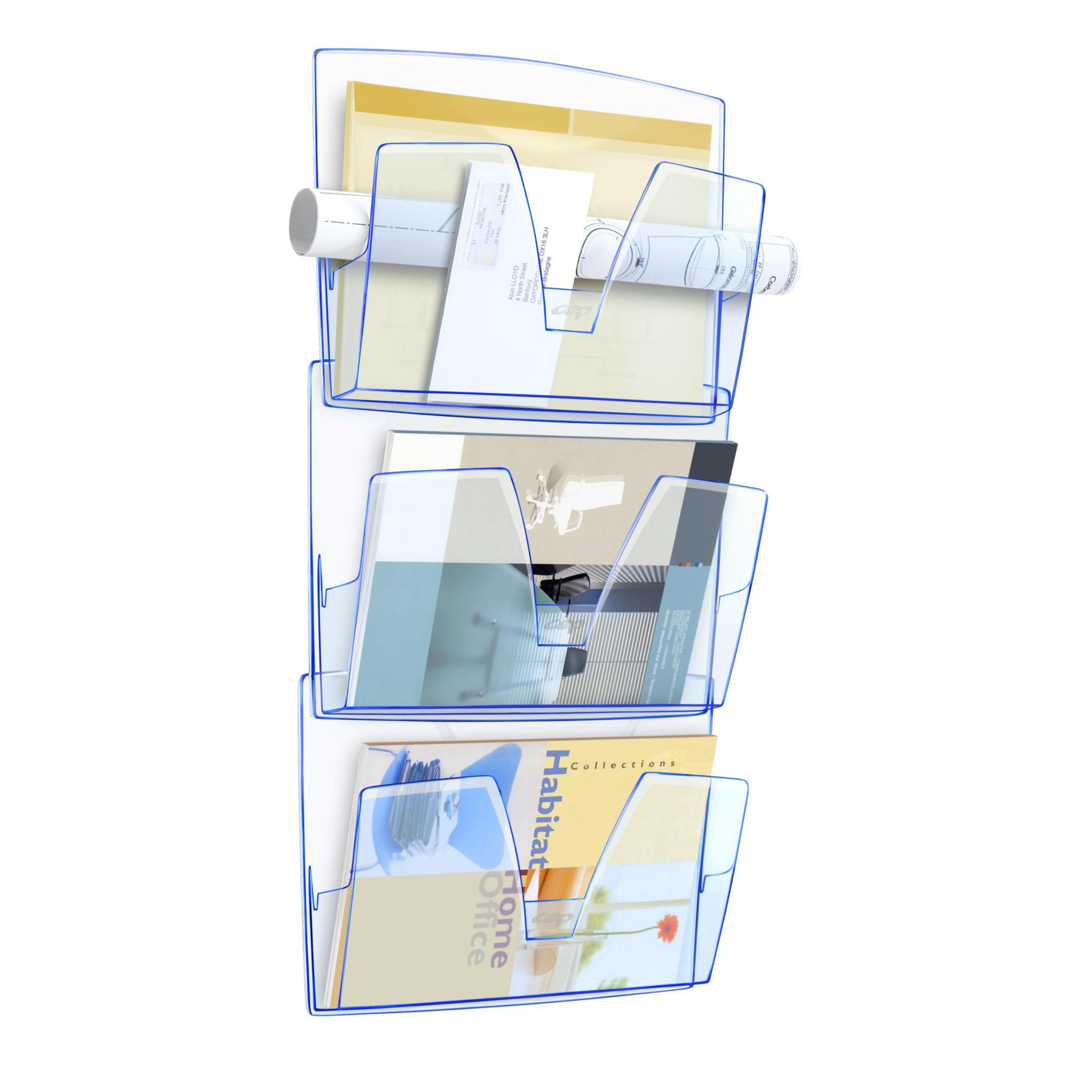 Prsentoir mural Cep Ice Blue 170 i transparent bleu