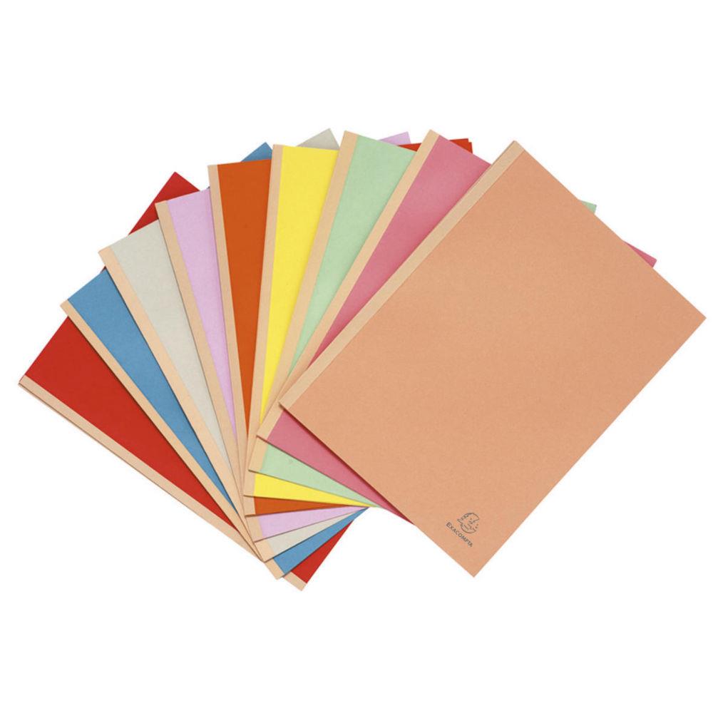 Chemise  soufflet Exacompta Forever - dos toil - carte 320g recycle - 24 x 32 cm - coloris assortis - paquet de 25