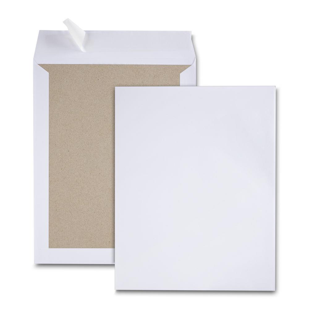 Enveloppe blanche 120 g/m dos kraft 260 x 330 mm sans fentre - Fermeture auto-adhsive