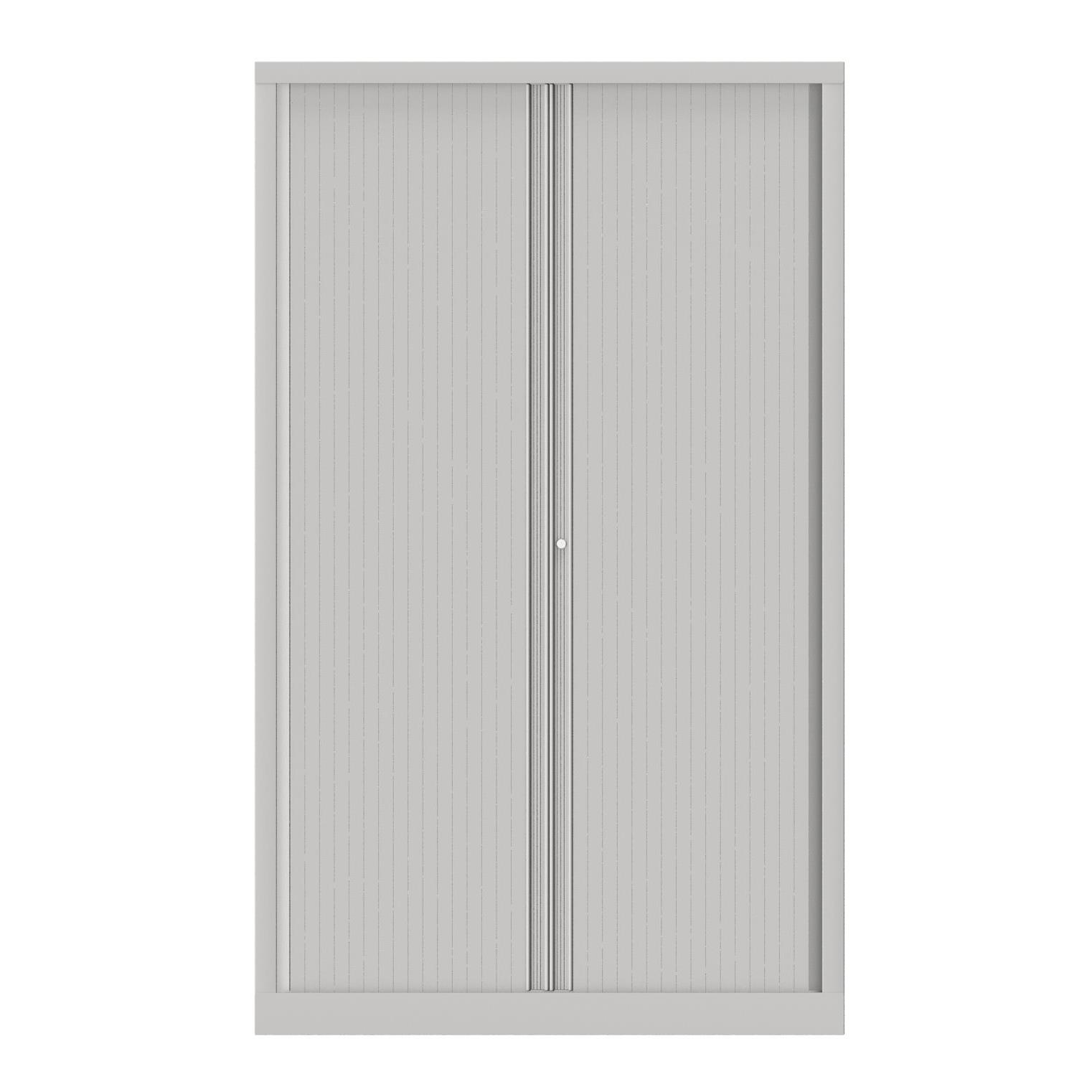 Armoire  rideaux mtallique Confort+ Ht 198 x L.120 cm - corps Blanc rideaux Blancs