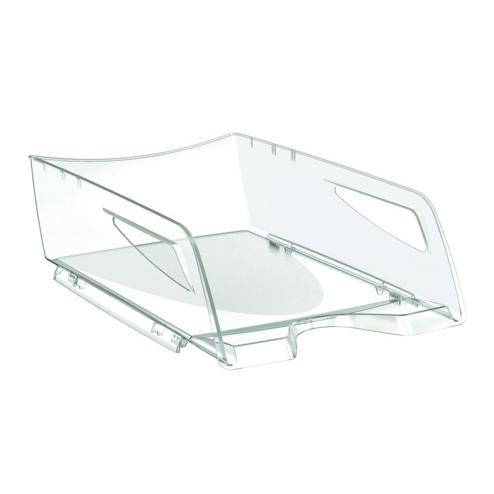 Corbeille  courrier Maxi Cep 220 - cristal transparent - pour format A4