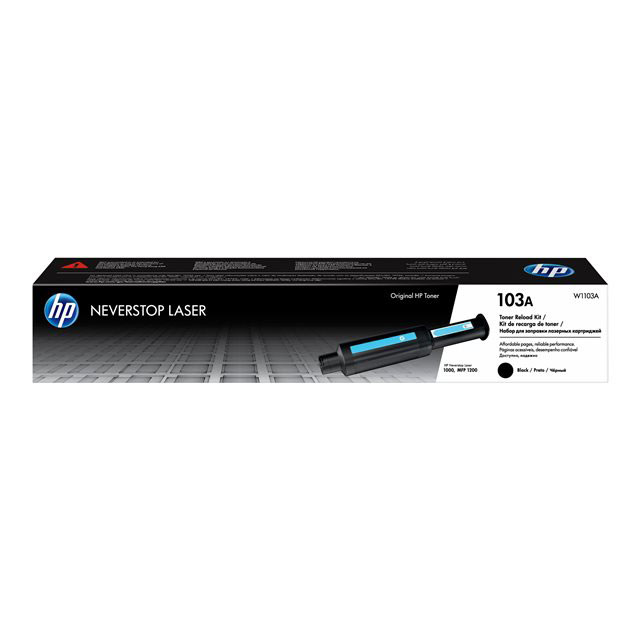 HP 103A Reload Kit - Noir - recharge de toner - pour Neverstop Laser 1000a, 1000w, MFP 1200a, MFP 1200w