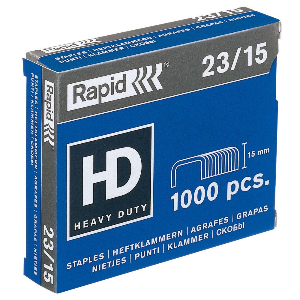 Agrafes Rapid N23/15 - bote de 1000