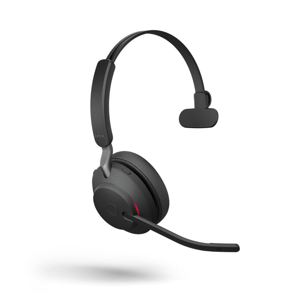 Casque sans fil Bluetooth Jabra Evolve2 65 MS Mono - Dongle USB-C - Noir