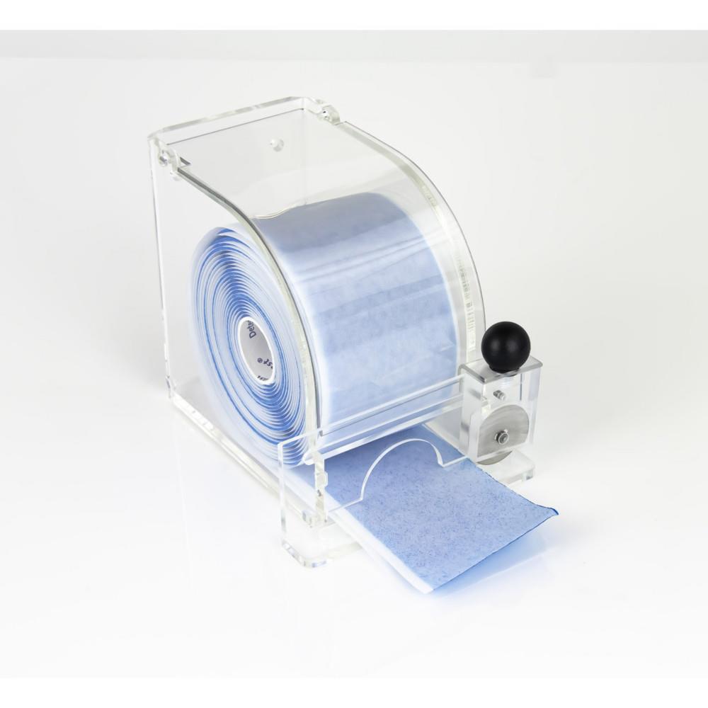 Distributeur de pansements Detectaplast en rouleau bleu avec lame de d�coupe - HACCP - Rouleau de l. 6 cm x L. 5 m