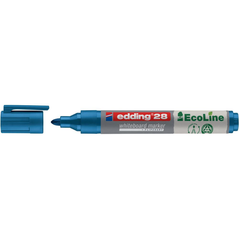 Marqueur pour tableau blanc 28 EcoLine  pointe ogive - largeur de trait 1,5 - 3 mm - bleu