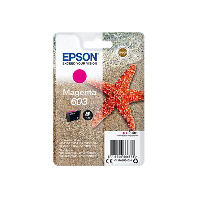 Cartouches pour imprimantes - Epson singlepack magenta 603 ink
