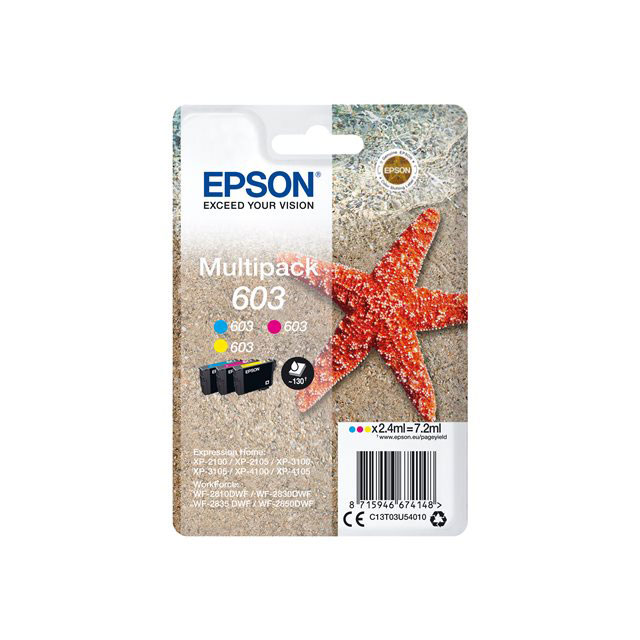Cartouches pour imprimantes - Epson multipack 3-colours 603 ink