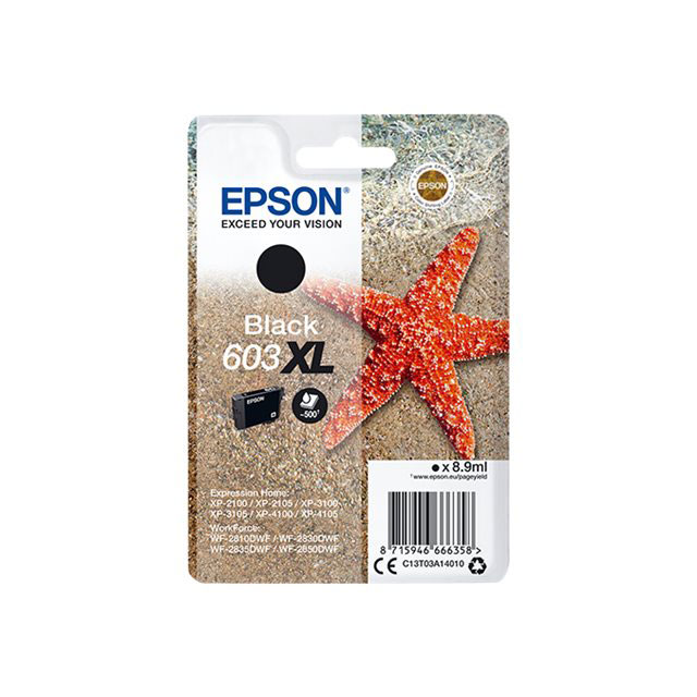 Cartouches pour imprimantes - Epson singlepack black 603xl ink
