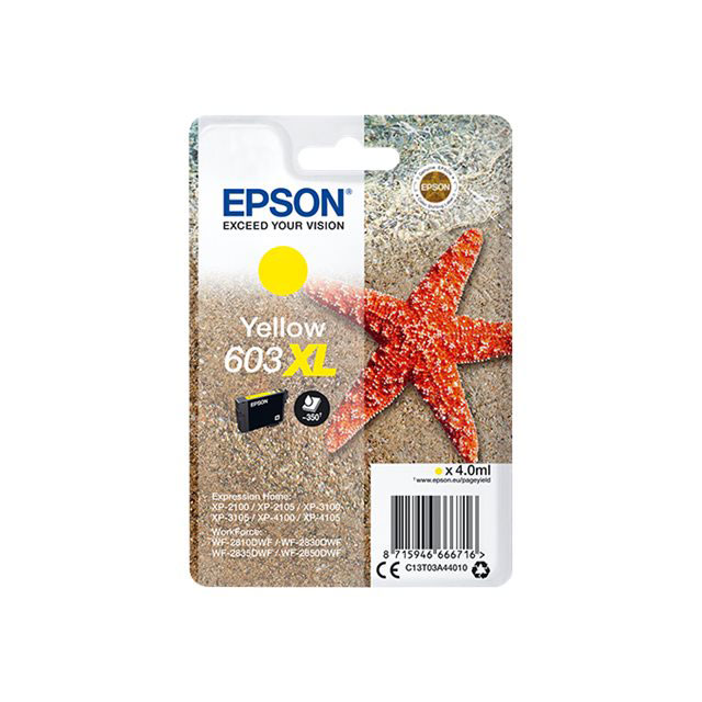 Cartouches pour imprimantes - Epson singlepack yellow 603xl ink