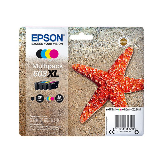 Cartouches pour imprimantes - Epson multipack 4-colours 603xl ink