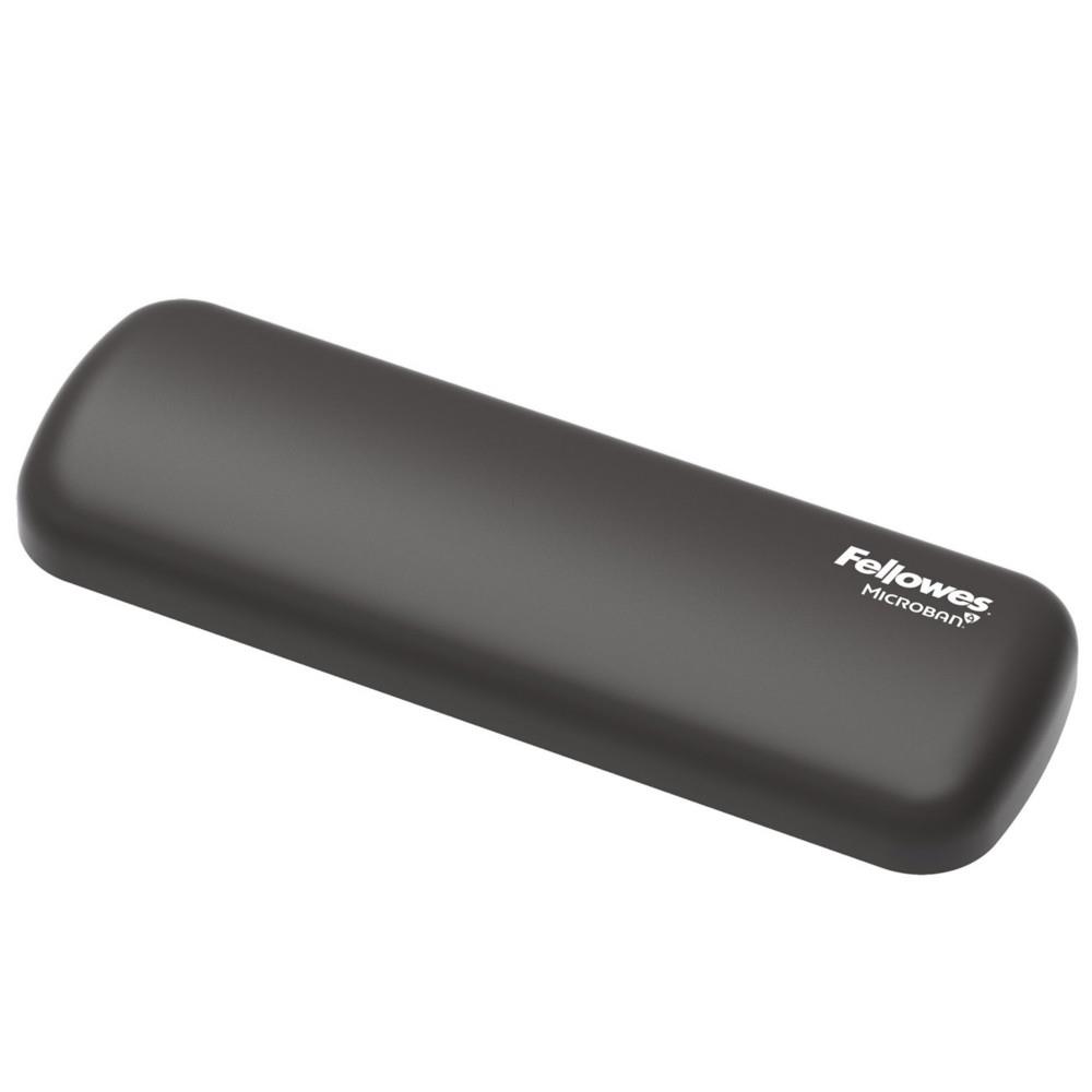 Repose-poignet Breyta Fellowes pour souris - Coussin antibact�rien en silicone doux - L. 18 x P. 6 cm - Noir