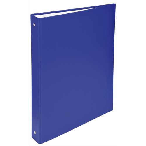Classeur 4 anneaux Exacompta - couverture rigide papier plastifi - dos 4 cm - A4 - bleu