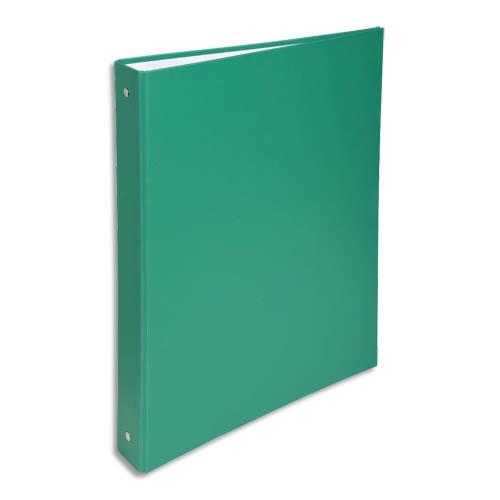 Classeur 4 anneaux Exacompta - couverture rigide papier plastifi� - dos 4 cm - A4 - vert