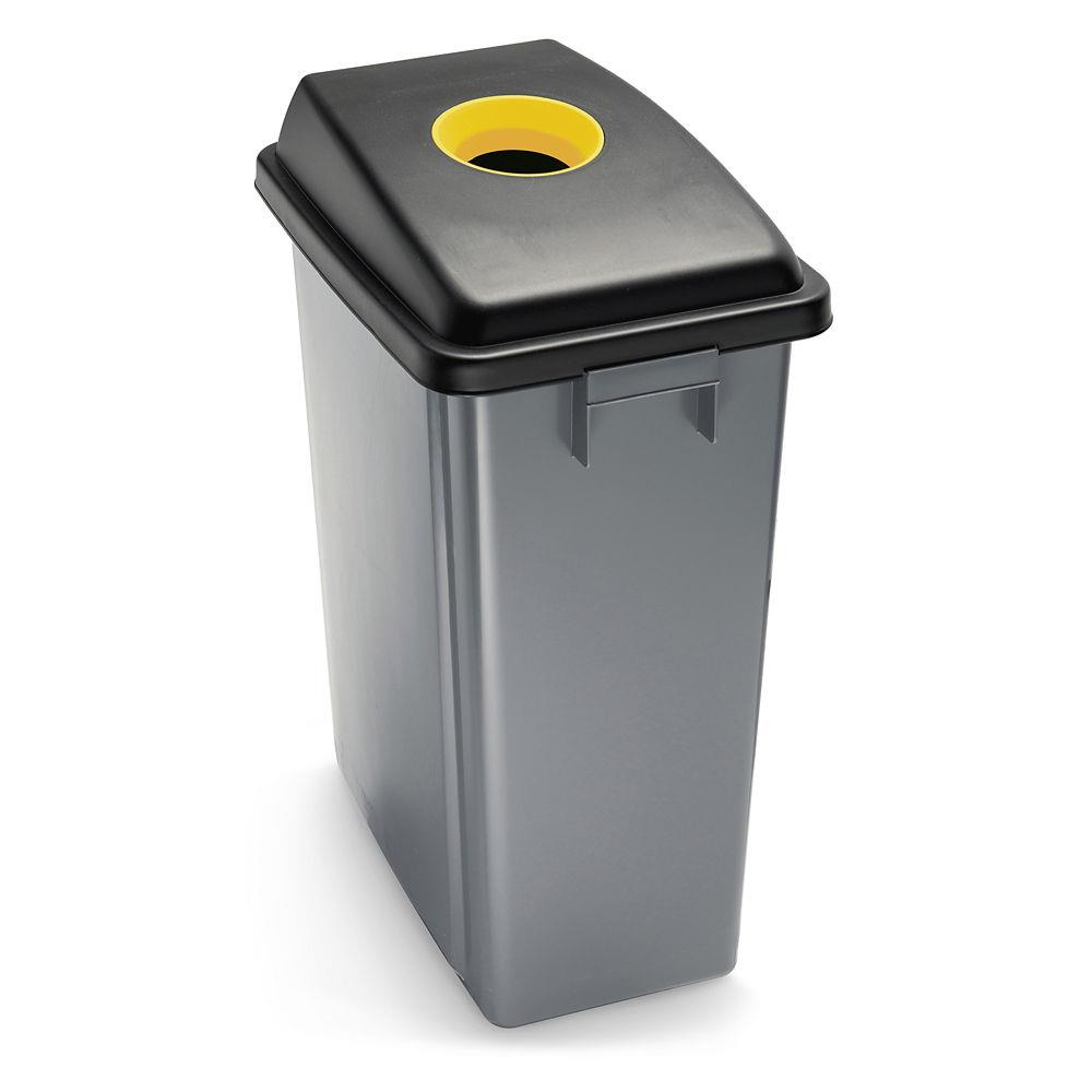 Couvercle pour poubelle de tri Raja -60 L - Jaune