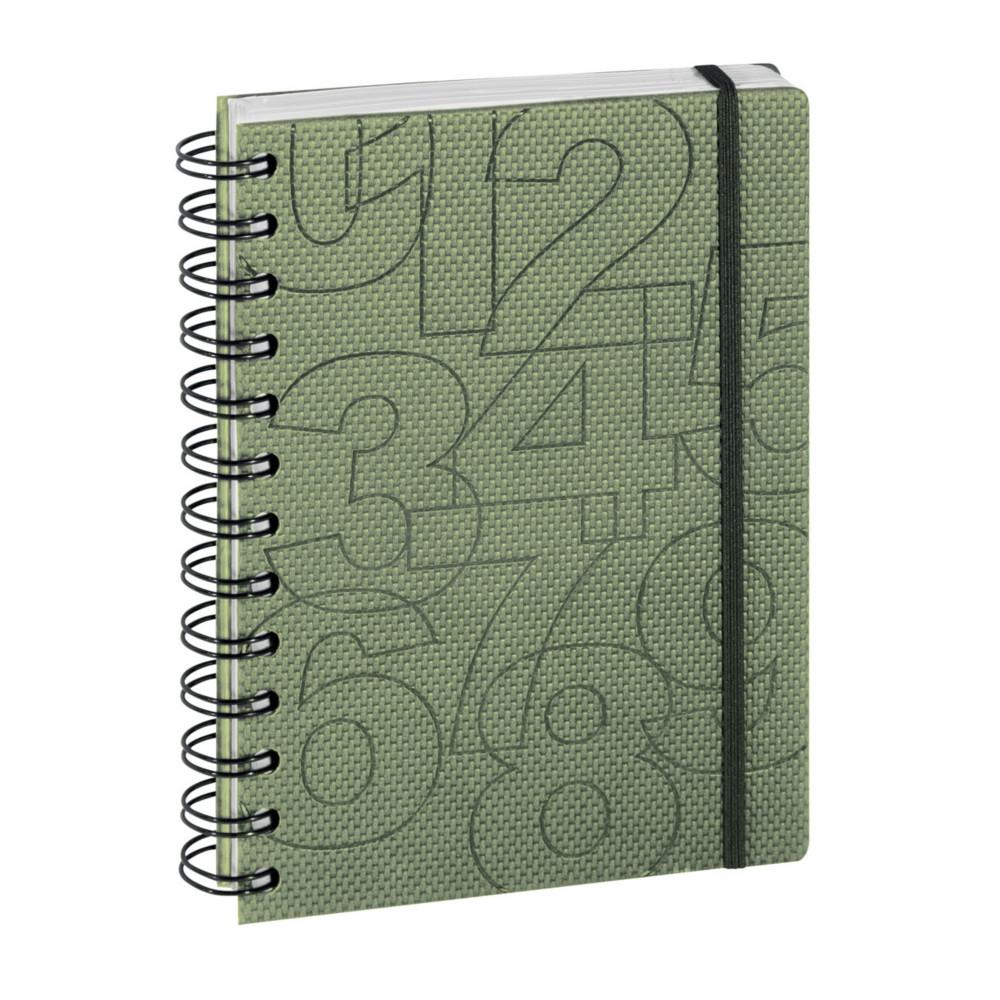 Agenda journalier Exacompta � spirales Forum Preston 12 x 17 cm - Kaki - Ao�t 2026 � Juillet 2027