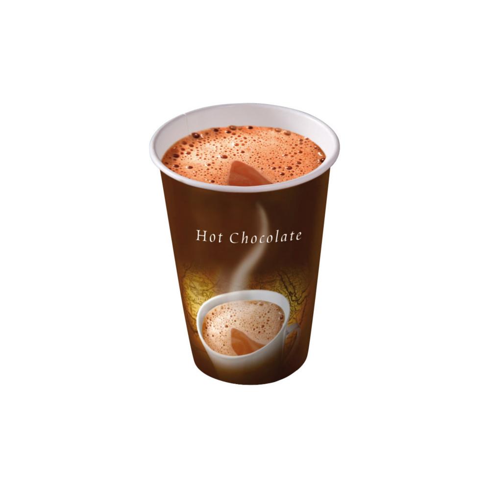 Gobelets operculs prdoss Papercup - Chocolat chaud 20 cl - Lot de 10