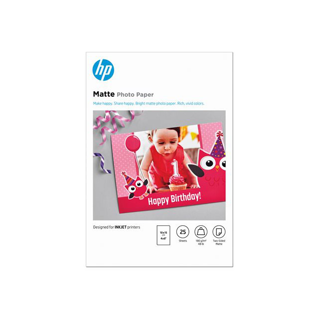 HP Matte FSC Photo Paper 4x6 25 sheets