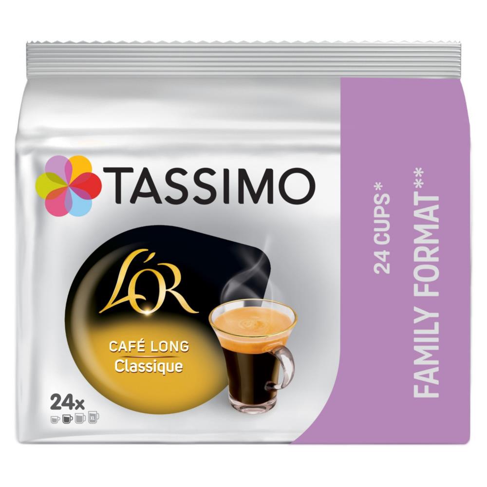 Caf Tassimo Caf Long classique - intensit 4 - paquet 24 units