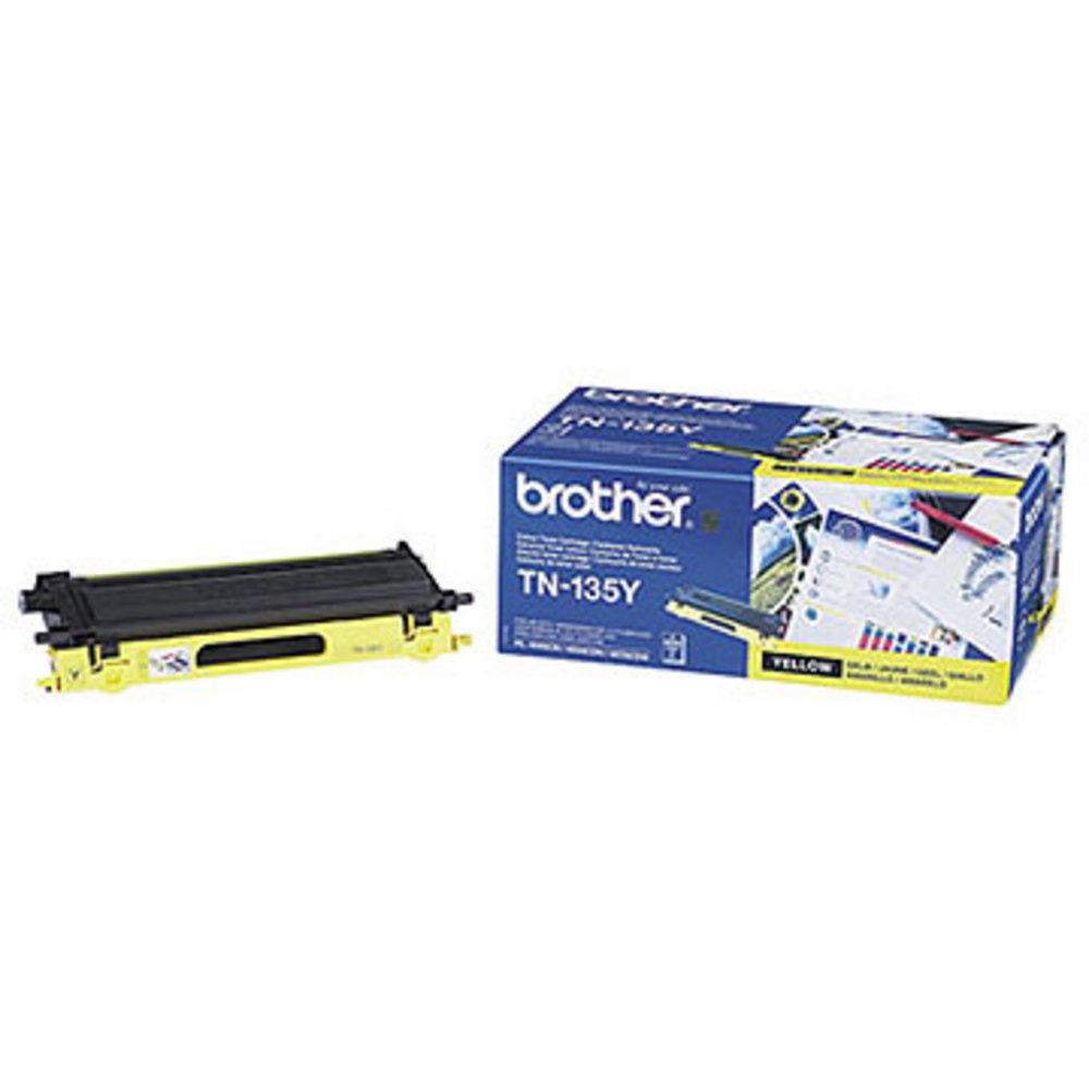 Cartouches de toner - Brother tn-135y - cartouche de toner originale  haut rendement - jaune