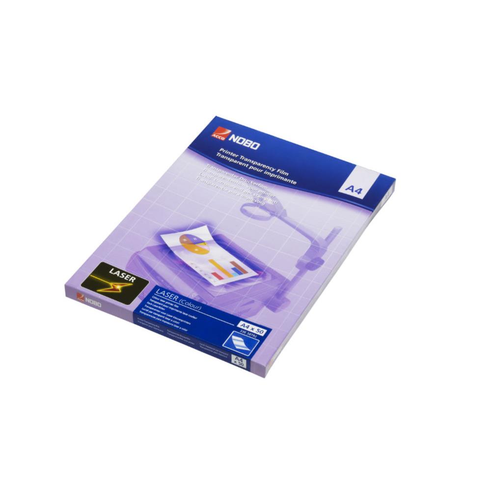 Transparents Nobo pour laser couleur - paquet 50 units