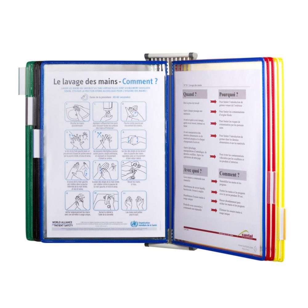 Kit mural Tarifold mtal A4 10 pochettes