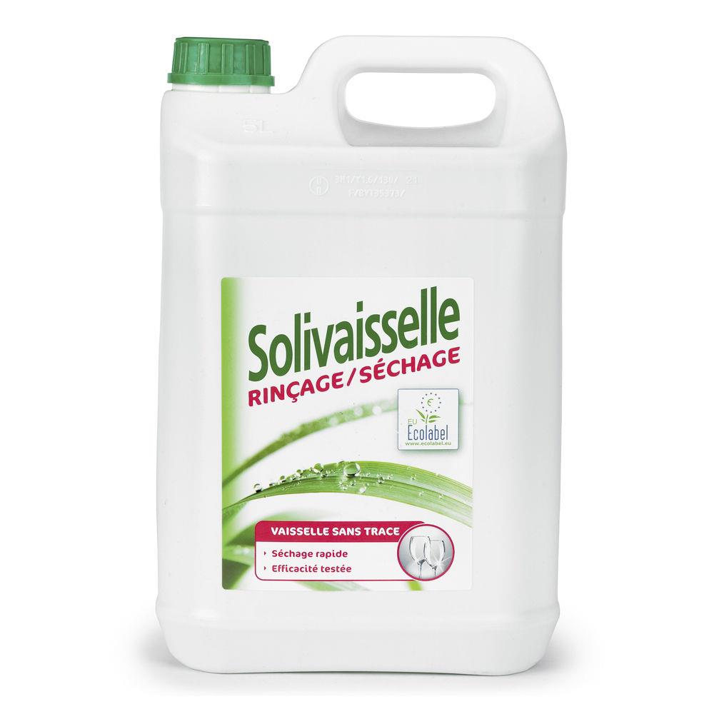 Liquide de rinage machine Solipro Solivaisselle cologique - Bidon 5l