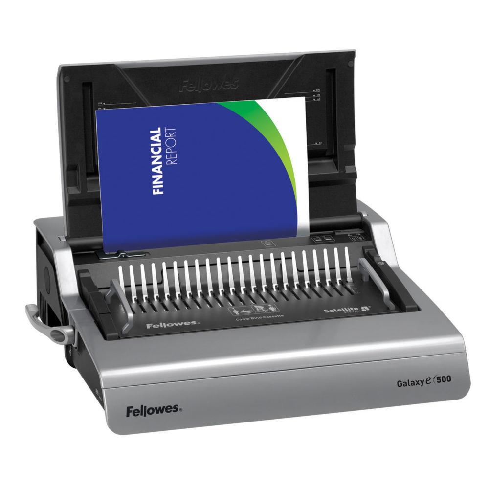 Machine  relier lectrique Fellowes Galaxy-E 500 - Perforation 28 f - Reliure 500 f