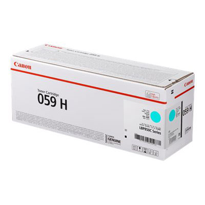 Cartouches de toner - Canon 059 h cartouche de toner 1 pice(s) original cyan