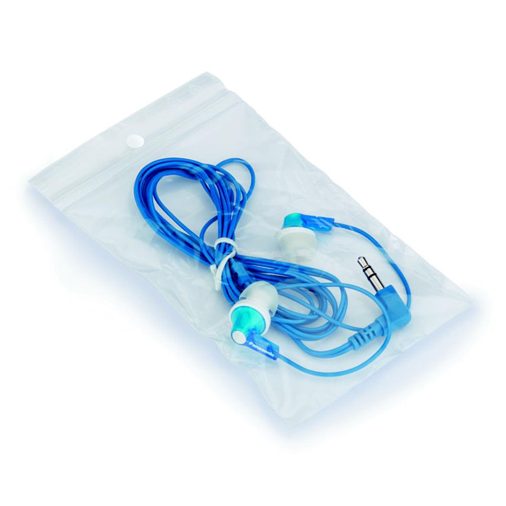 Sachet plastique Raja  fermeture zip - 8 x 12 cm - Epaisseur 50 microns - Transparent (paquet 1000 units)