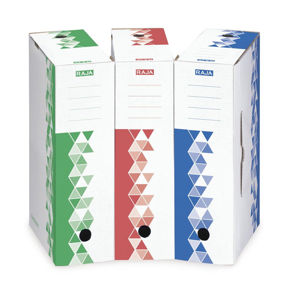 Bote archives RAJA Premium - Dos 8 cm - Bleu