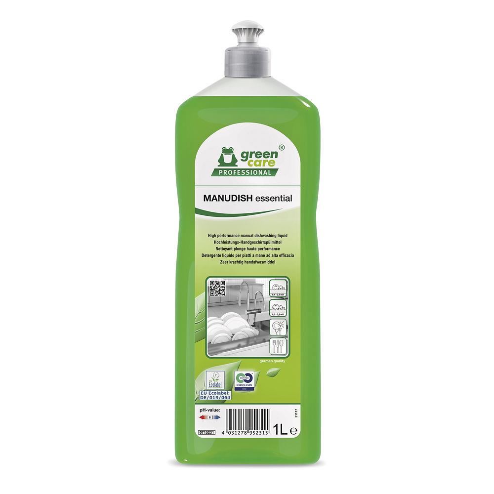 Liquide vaisselle spcial plonge Green care Manudish - Flacon 1 L