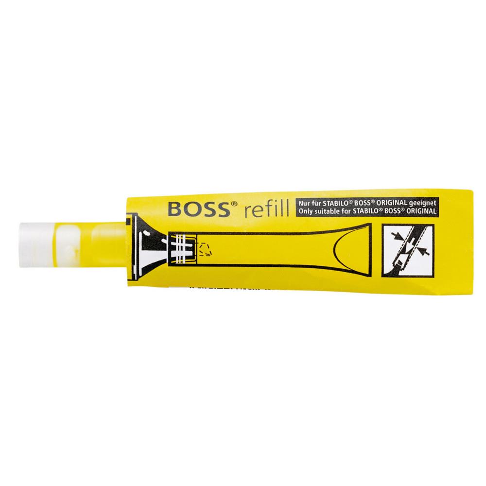 Recharge pour surligneur Stabilo Boss Original- Jaune fluo