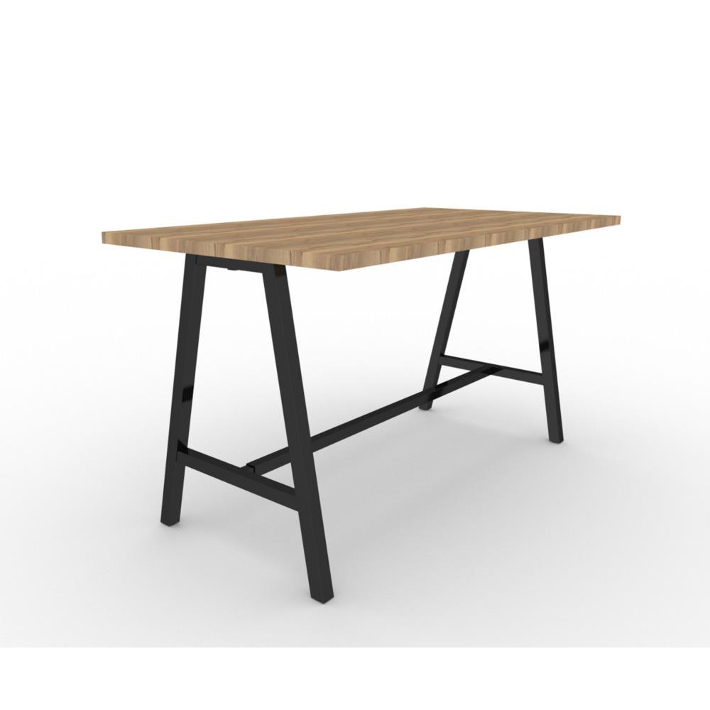 Table haute de conf�rence Prisme - L200 x L100 cm - ch�ne Nebraska