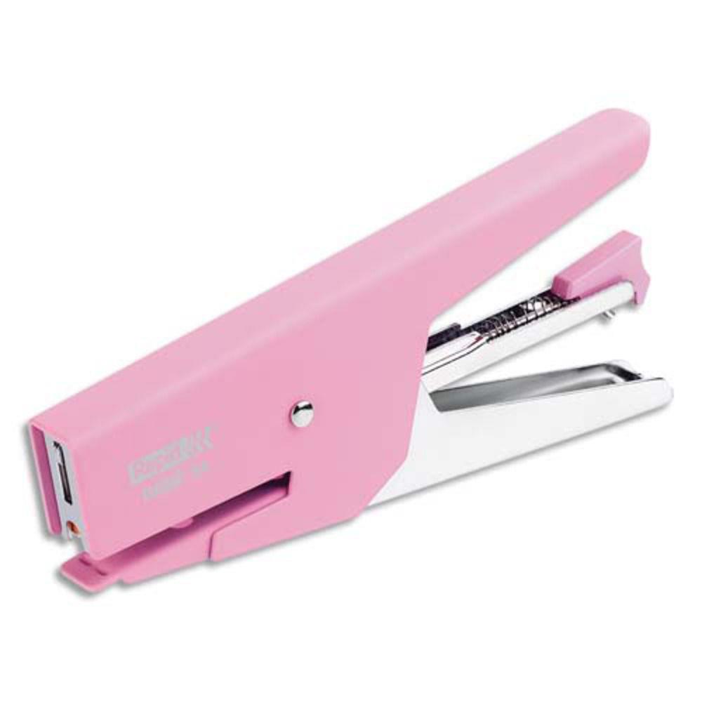 Pince agrafeuse Rapid Bb 58 coloris rose  - utilise les agrafes Bb (8/4) - capacit 15 feuilles