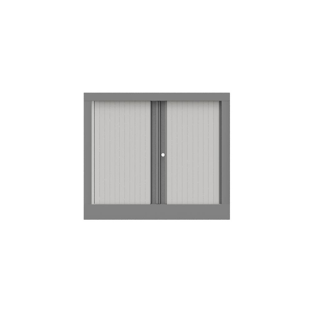 Armoire  rideaux mtallique confort - H.70 x L.80 cm - corps aluminium - rideaux blancs