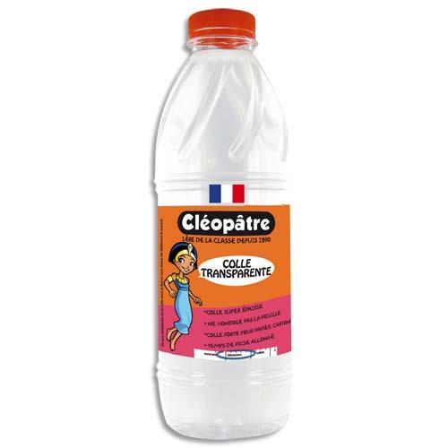 Colle synthtique transparente - flacon de colle transparente - 1 litre ecole