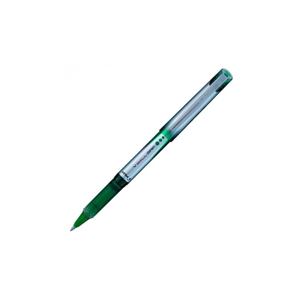 Stylo roller Pilot V-Ball 07 - pointe mtal 0,7 mm - encre liquide verte